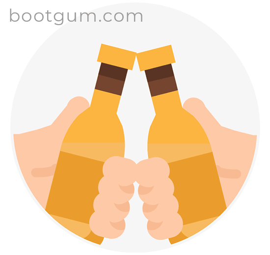 Bootgum Celebration toast Animated GIF